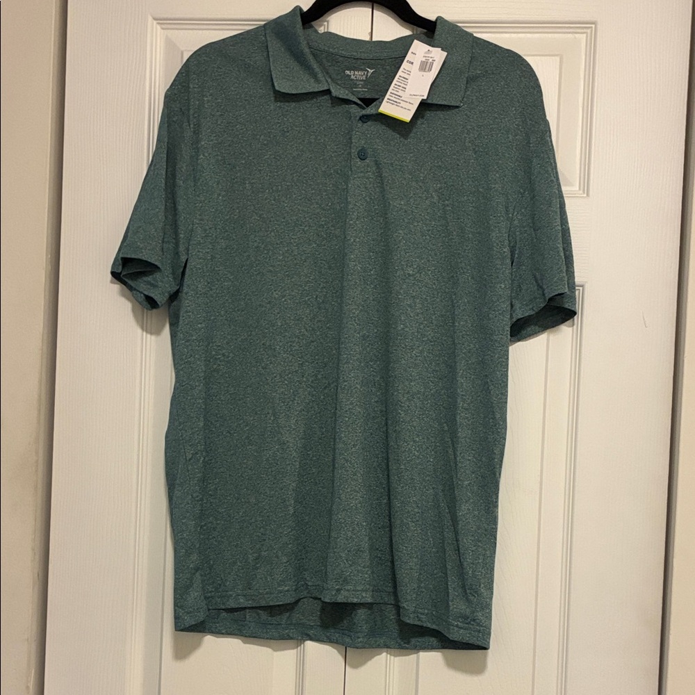 Old Navy Men's Teal Heather Polo Shirt